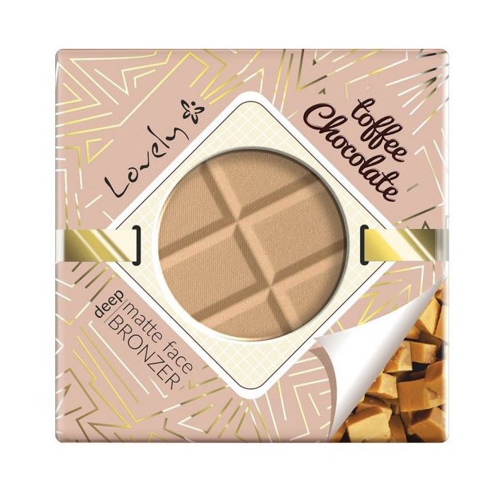 Пудра для лица Toffee Chocolate Powder Polvos Compactos Lovely Makeup, Marrón цена и фото