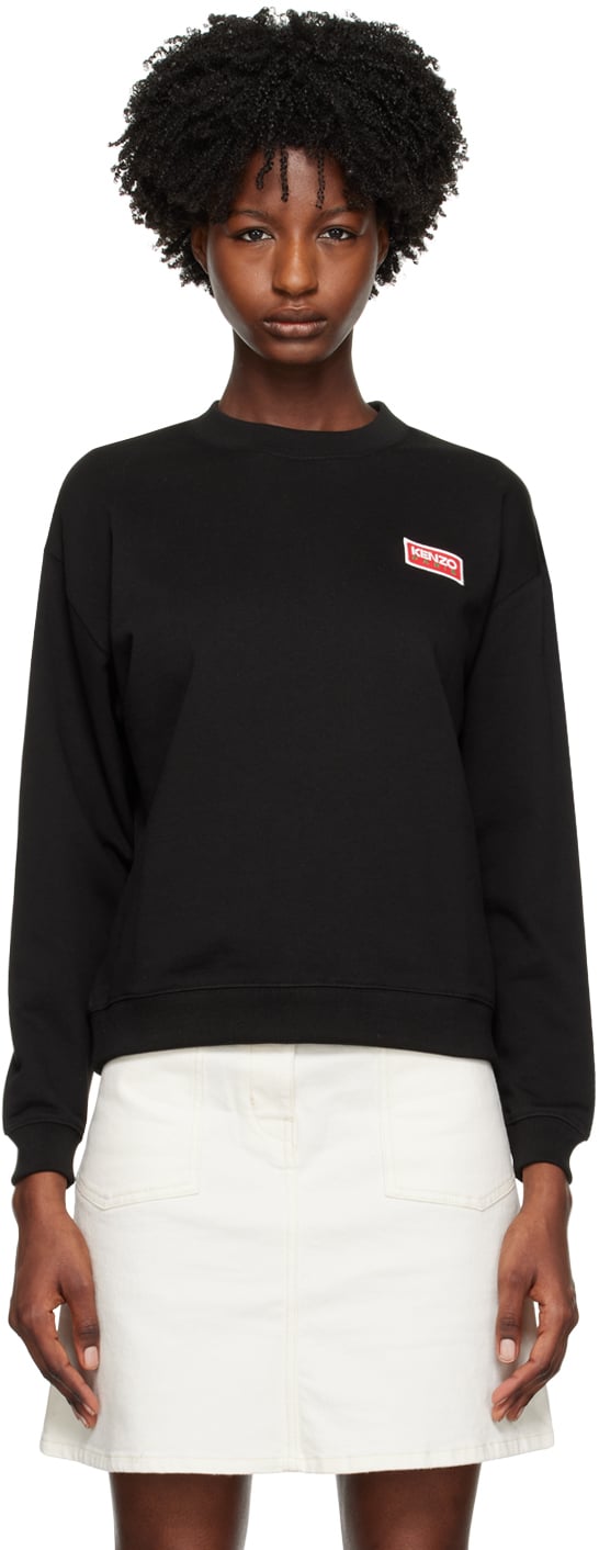 

Черный свитшот Paris Regular Kenzo