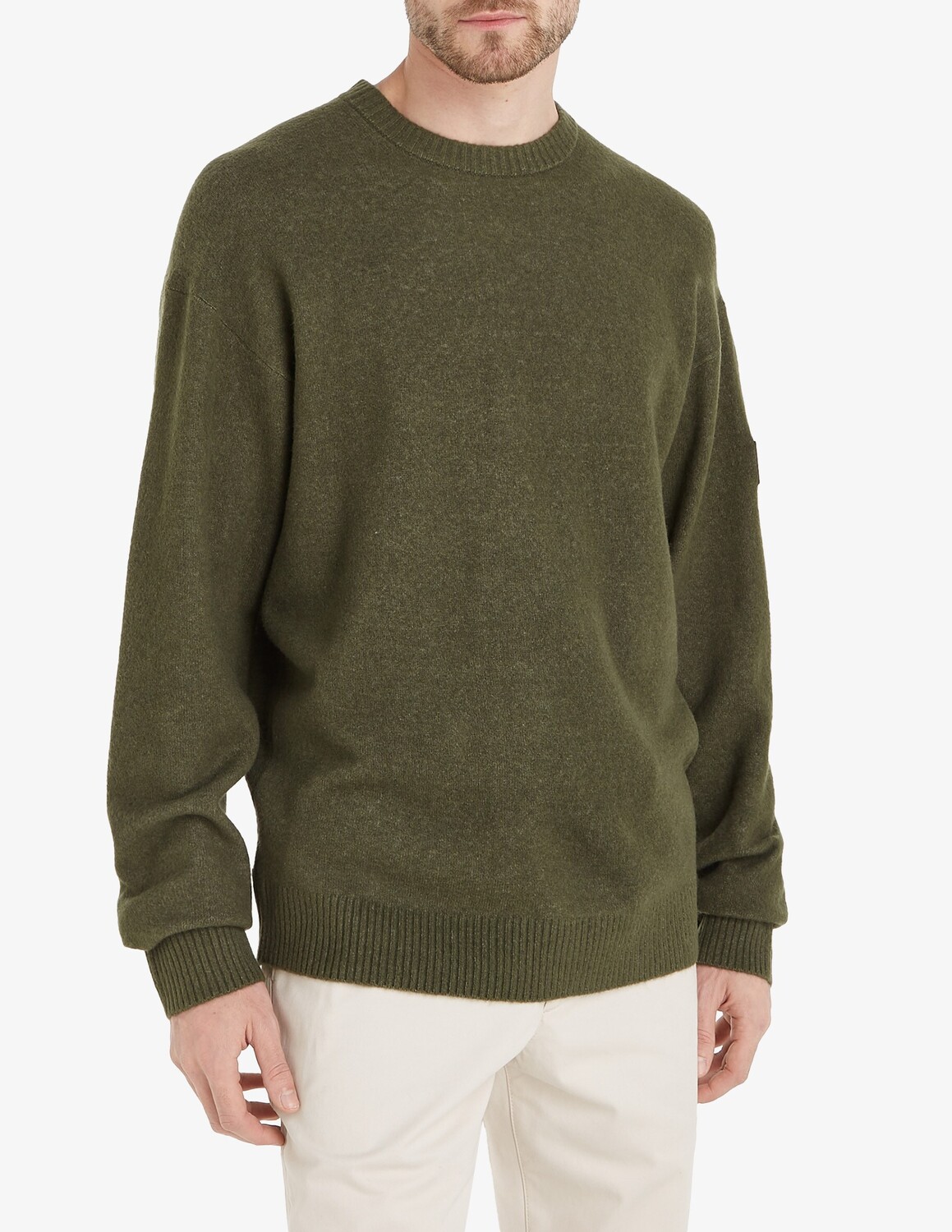 

Джемпер с круглым вырезом Blend Comfort Calvin Klein, зеленый