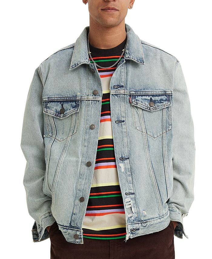 

Levi's Мужская куртка свободного кроя Trucker, цвет Sharpe Super Dx