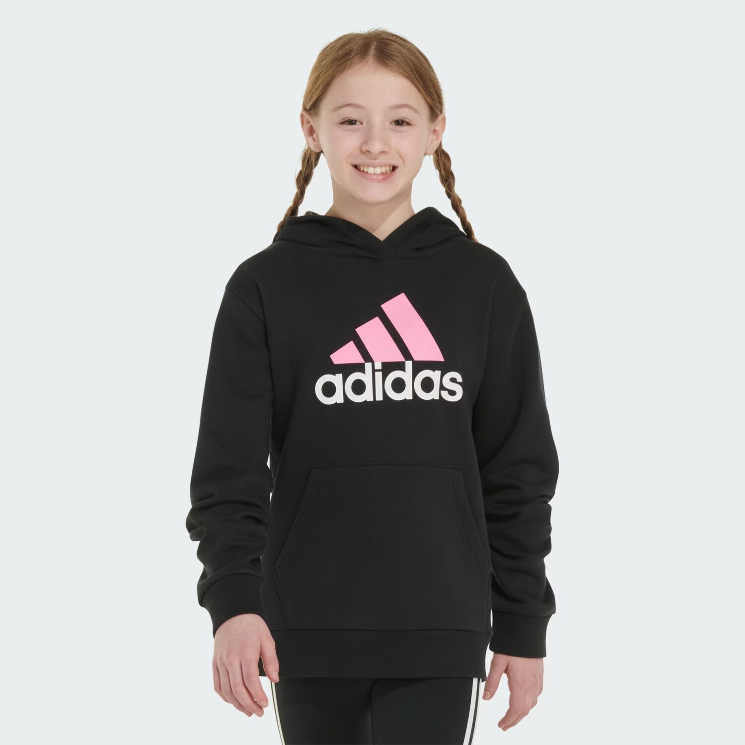 

Толстовка с длинным рукавом Essential с графическим принтом Adidas, цвет Black