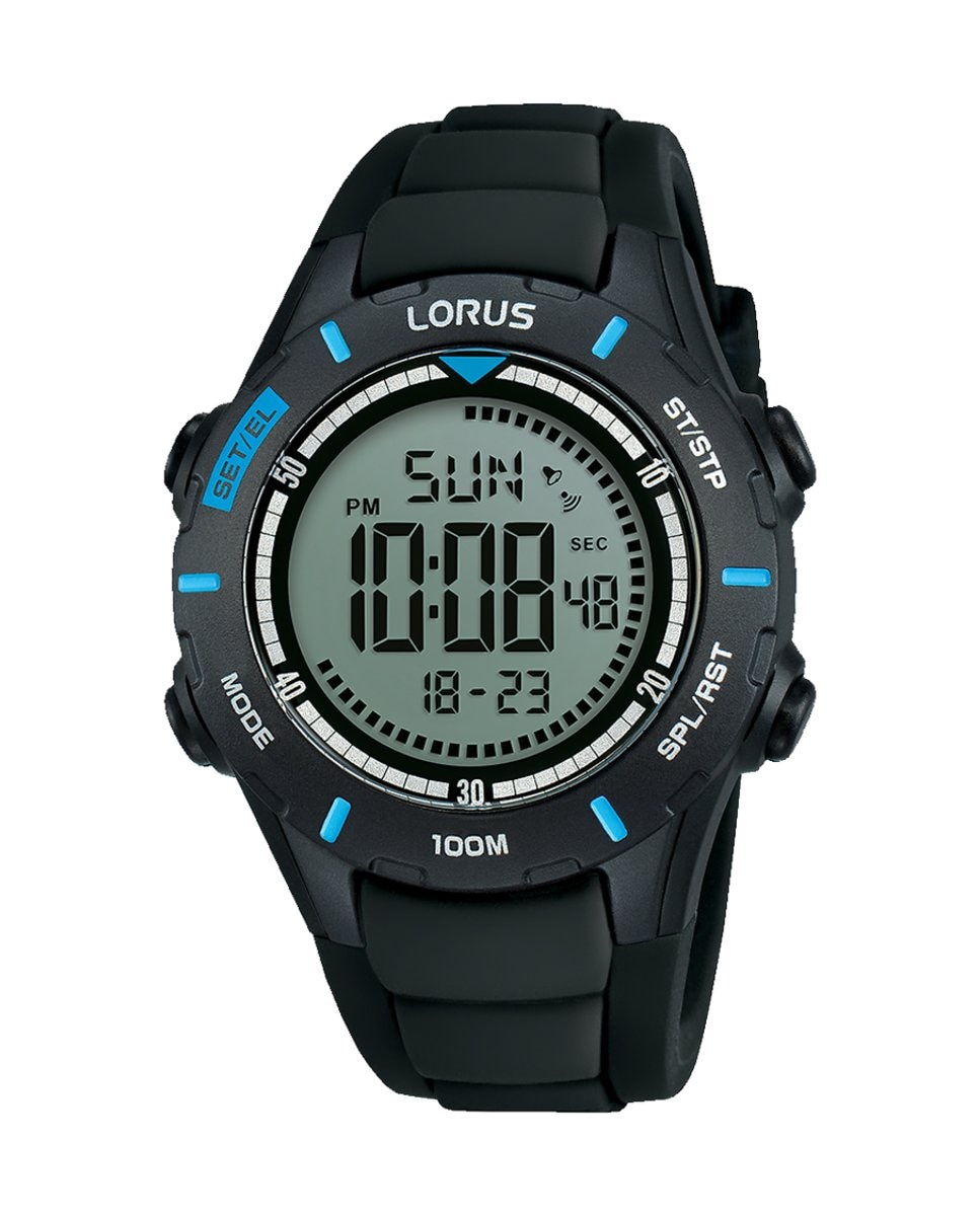 цена Детские мужские часы R2367MX9 с силиконовым ремешком и черным ремешком Lorus, черный