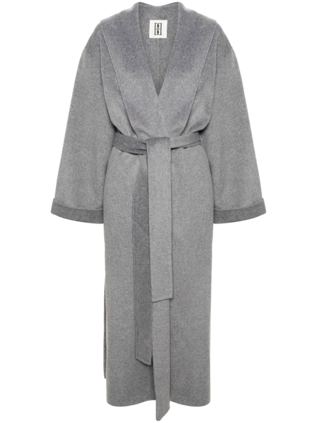 

By Malene Birger шерстяное пальто Trullem с поясом, серый