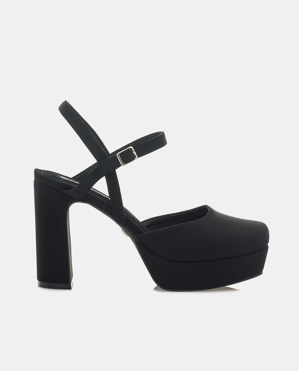 цена Женские туфли-лодочки с пяткой на платформе и блочном каблуке Mariamare, черный