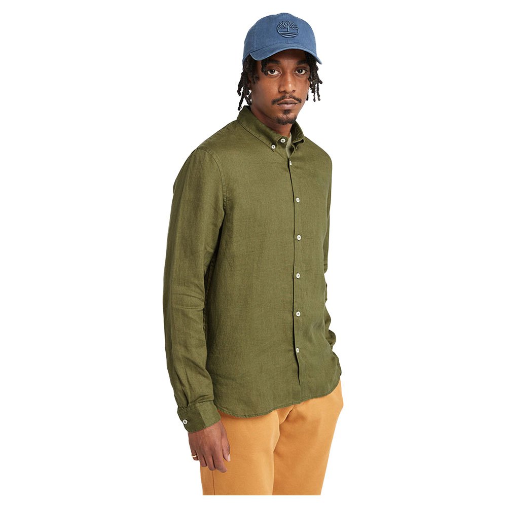 

Рубашка с длинным рукавом Timberland Mill Brook Linen, зеленый
