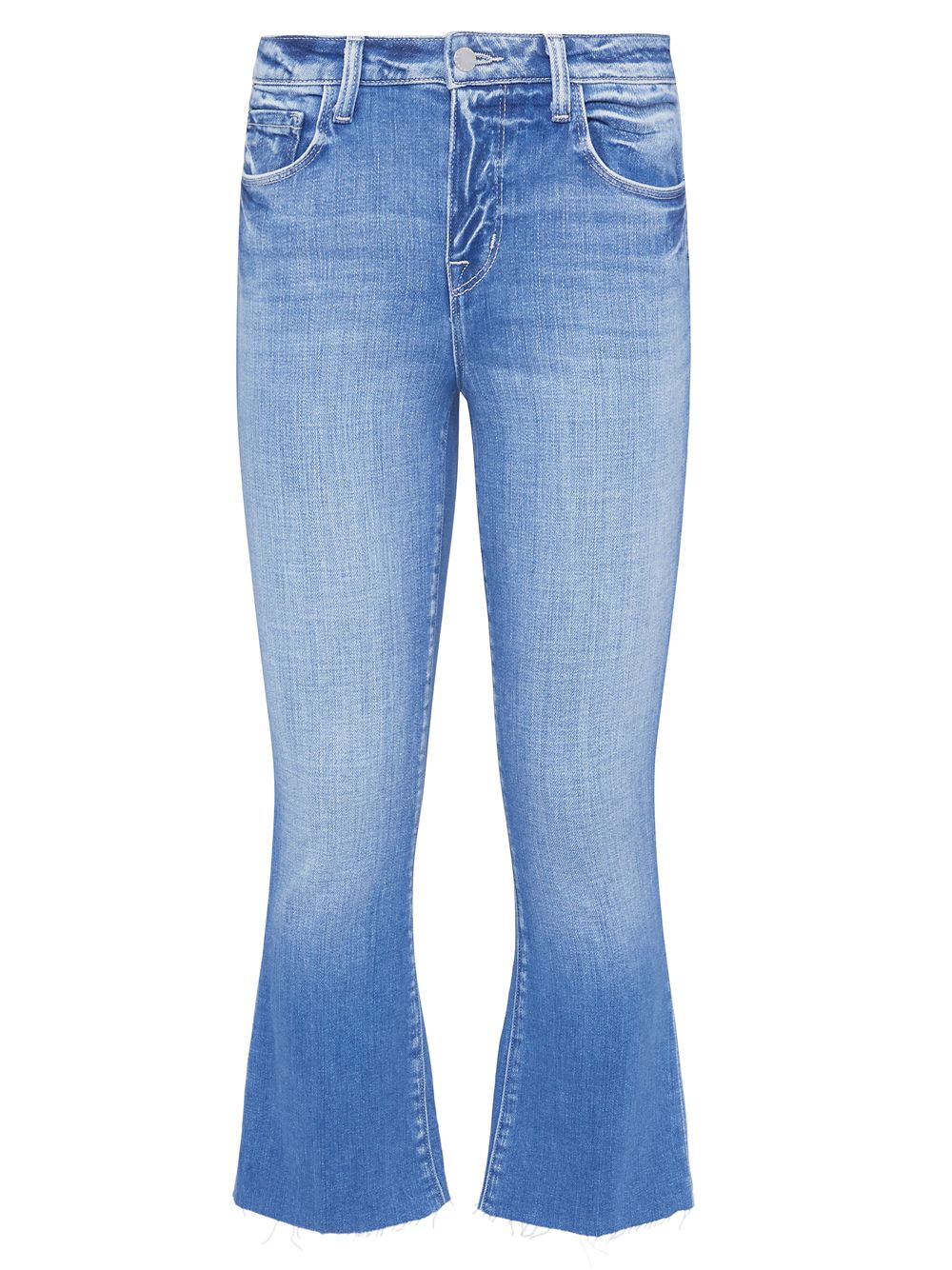 Укороченные расклешенные джинсы Kendra с высокой посадкой L'AGENCE