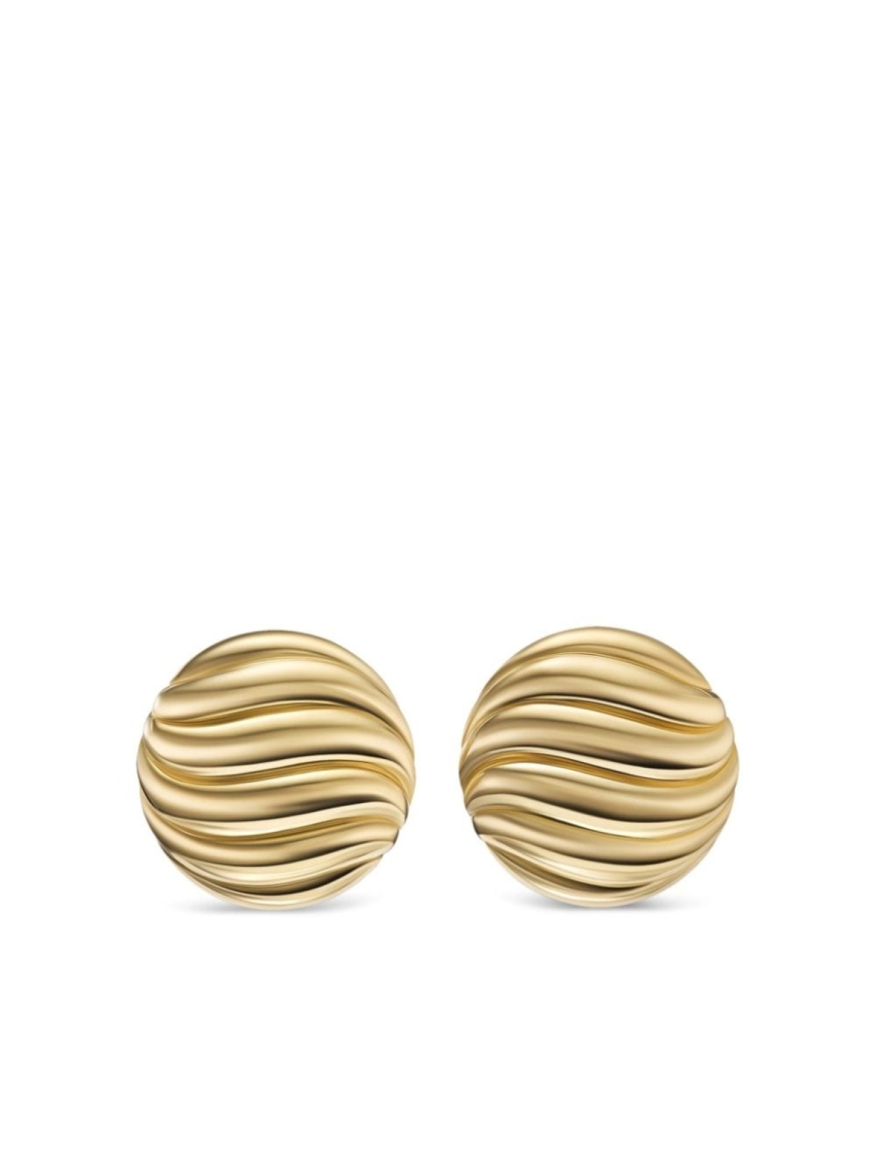 

Серьги-гвоздики Sculpted Cable из желтого золота David Yurman, золотой