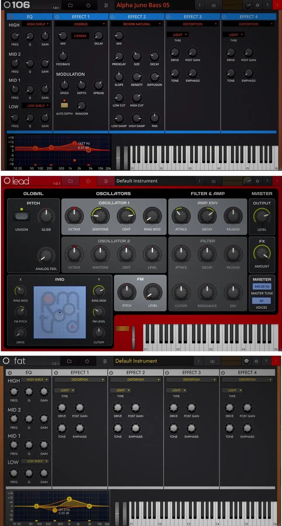 

Комплект виртуальных инструментов Tracktion Retromod