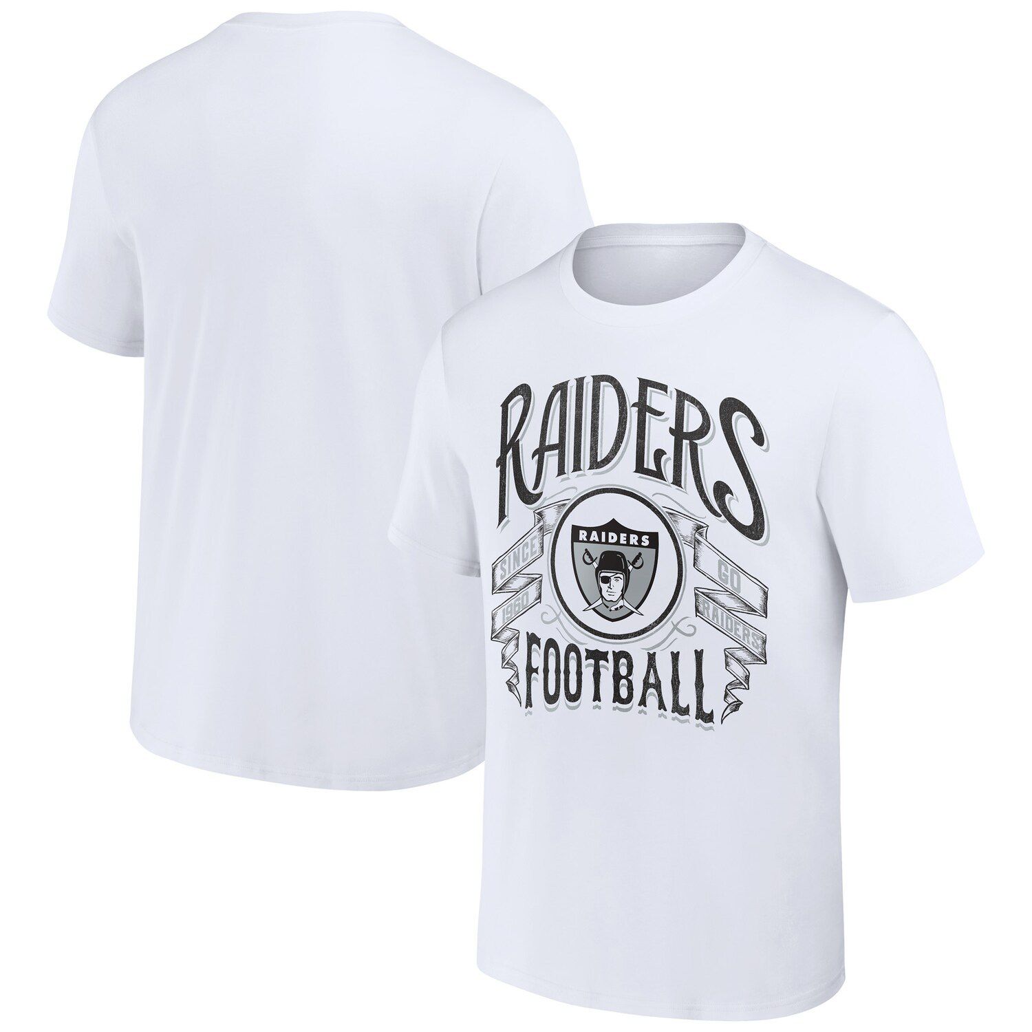 

Мужская футболка NFL x Darius Rucker Collection от Fanatics, белая винтажная футбольная футболка Las Vegas Raiders