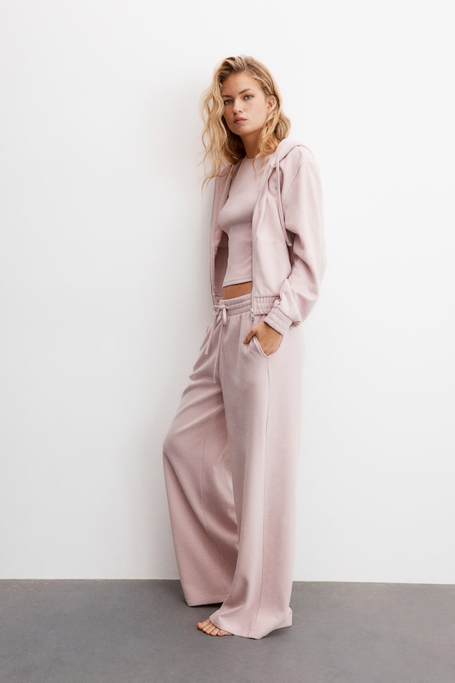 

Широкие спортивные брюки из джерси H&M, розовый