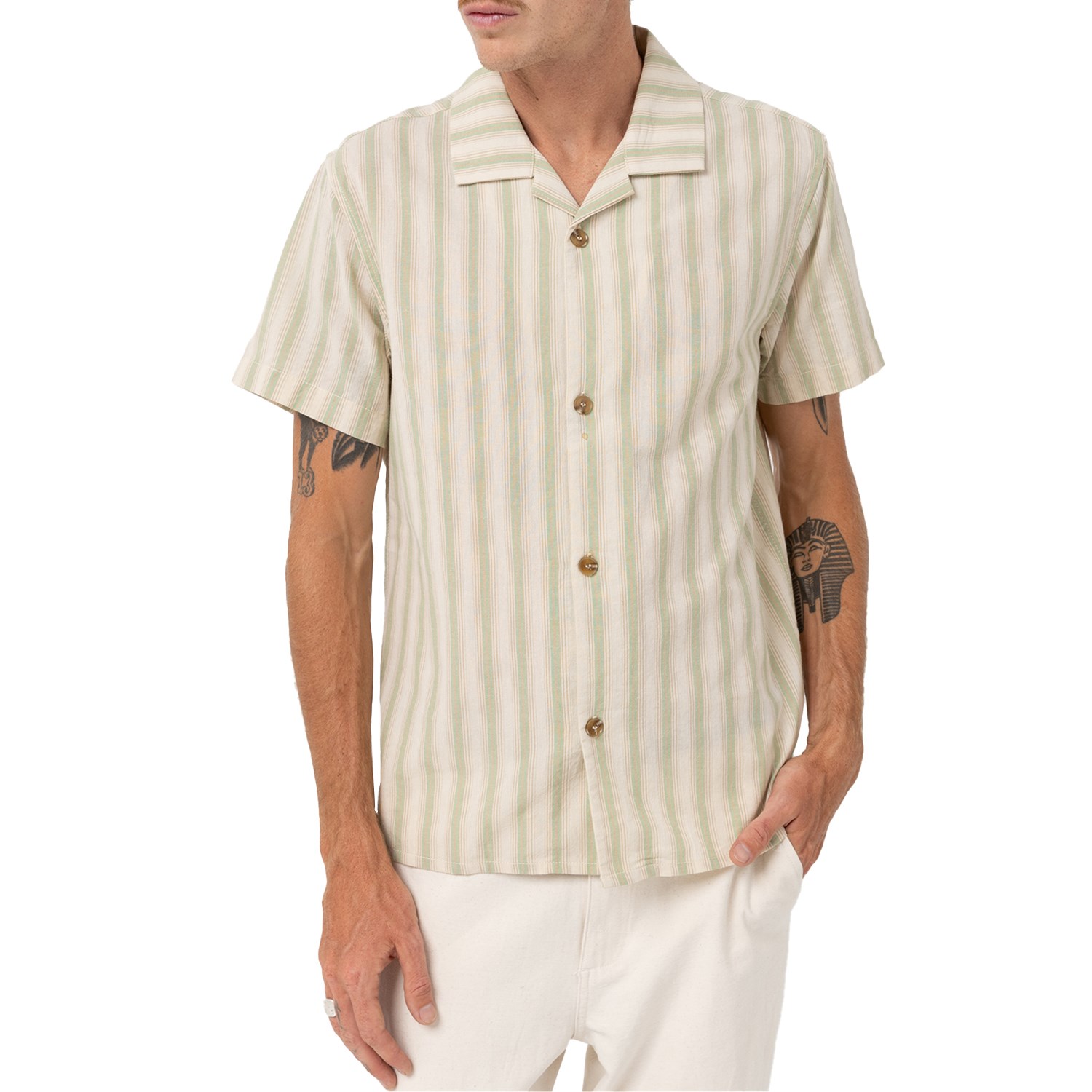 цена Рубашка Rhythm Vacation Short-Sleeve, цвет Natural
