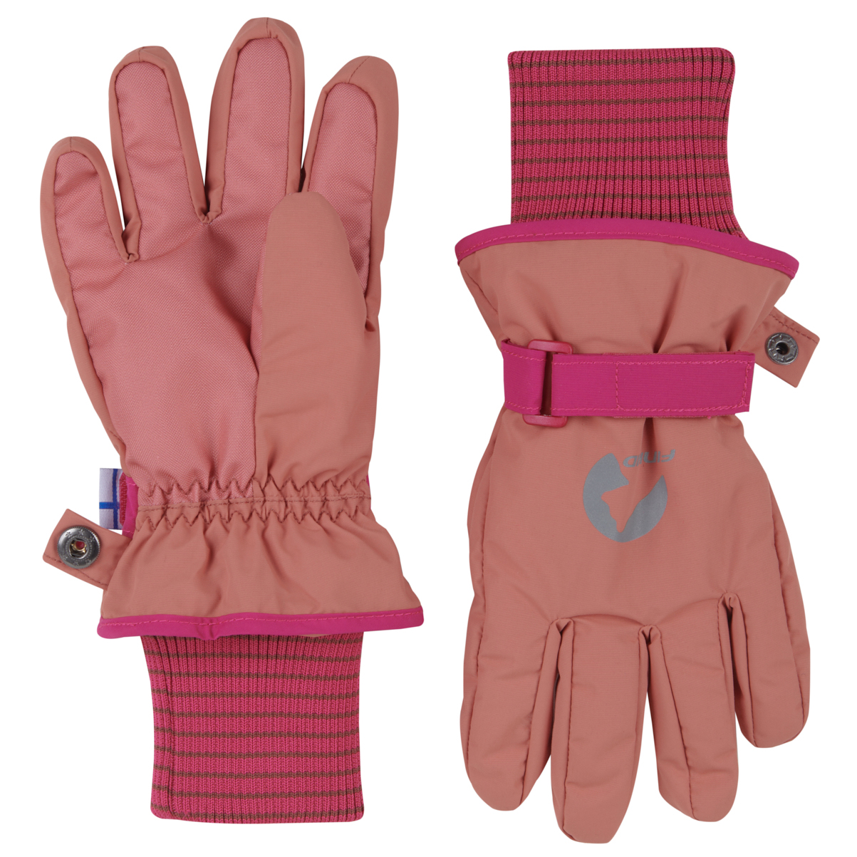 

Перчатки Finkid Pikkurilli Gloves & Mittens, цвет Terra Cotta/Raspberry
