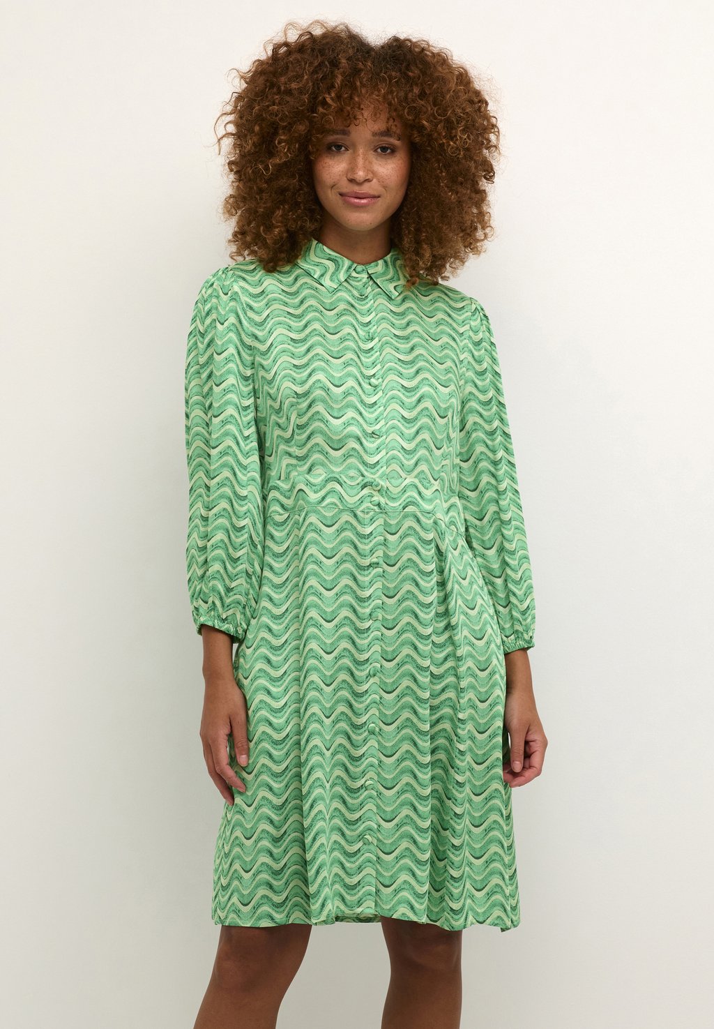 цена Платье-блузка CUWALU Culture, цвет green wave