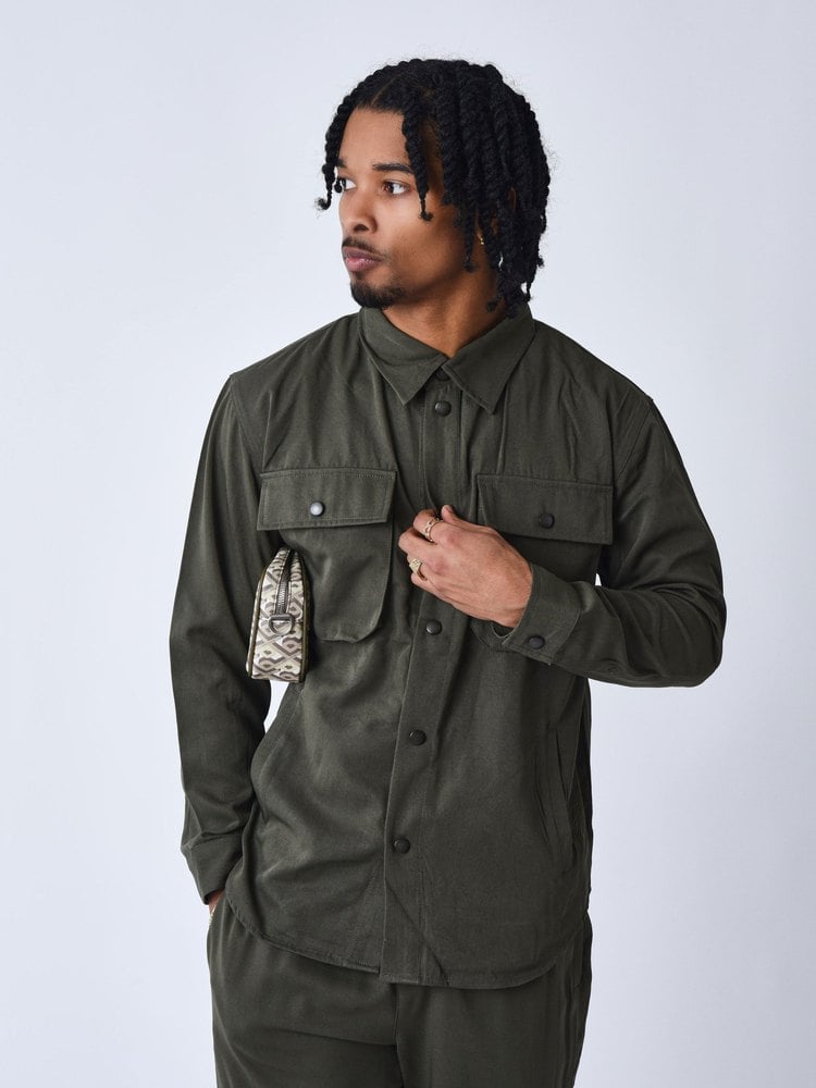 

Куртка Project X Paris Basic Pockets overshirt, зеленый