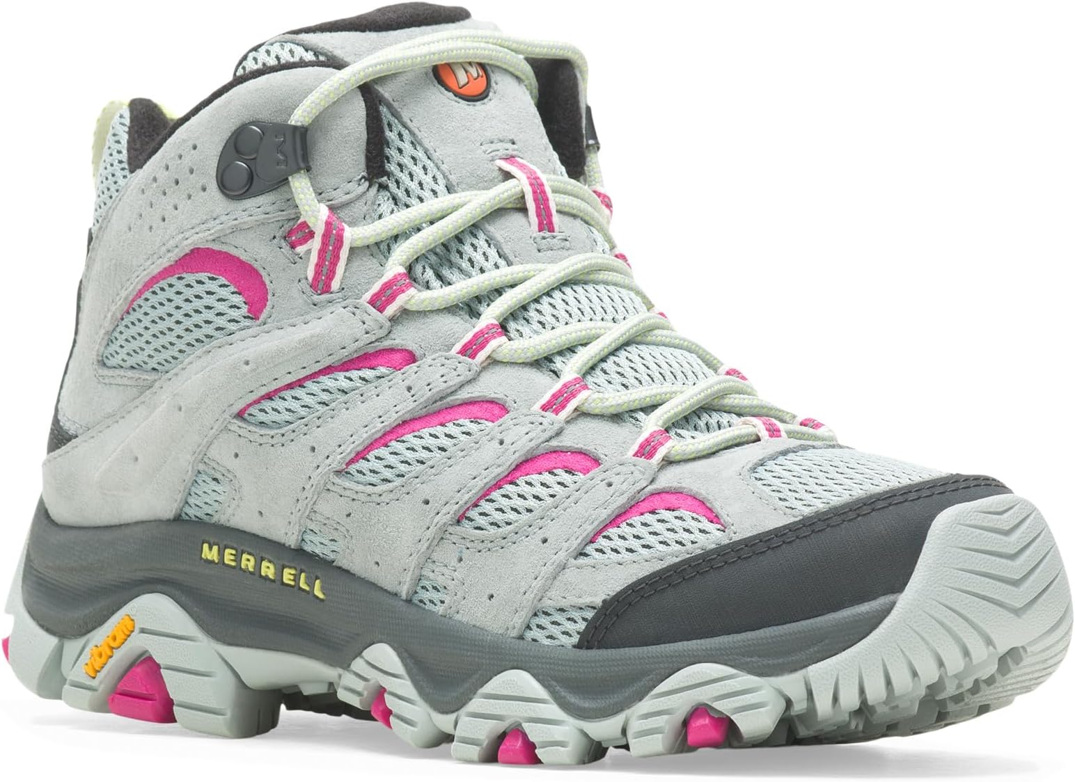 

Походная обувь Moab 3 Mid Merrell, цвет Monument/Fuchsia