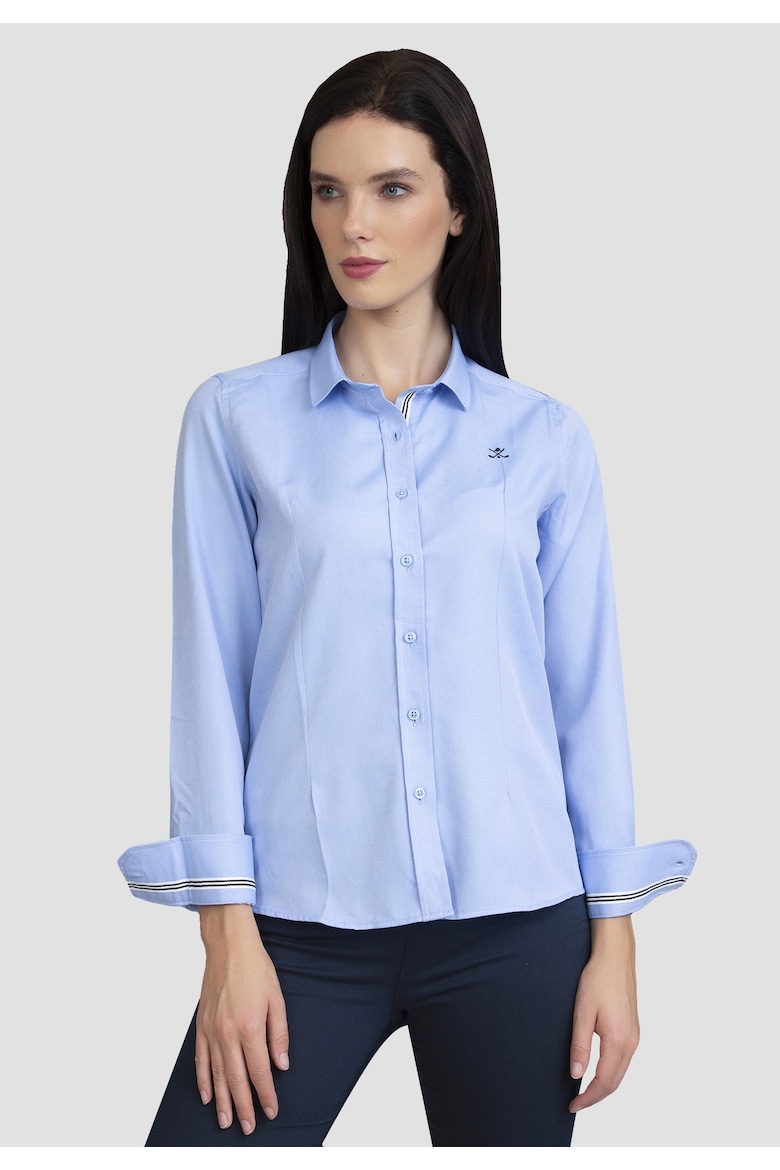 Приталенная рубашка с логотипом Sir Raymond Tailor, синий