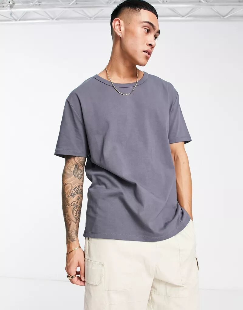 

Свободная черная футболка ASOS