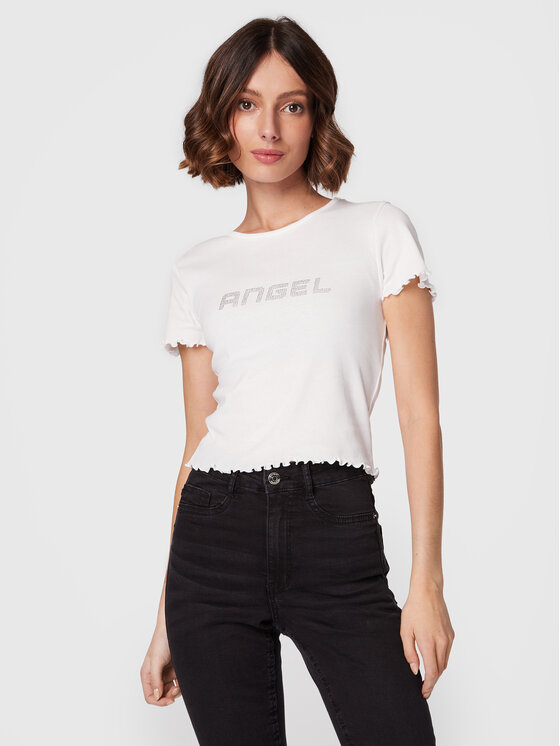 

Футболка узкого кроя Gina Tricot, белый