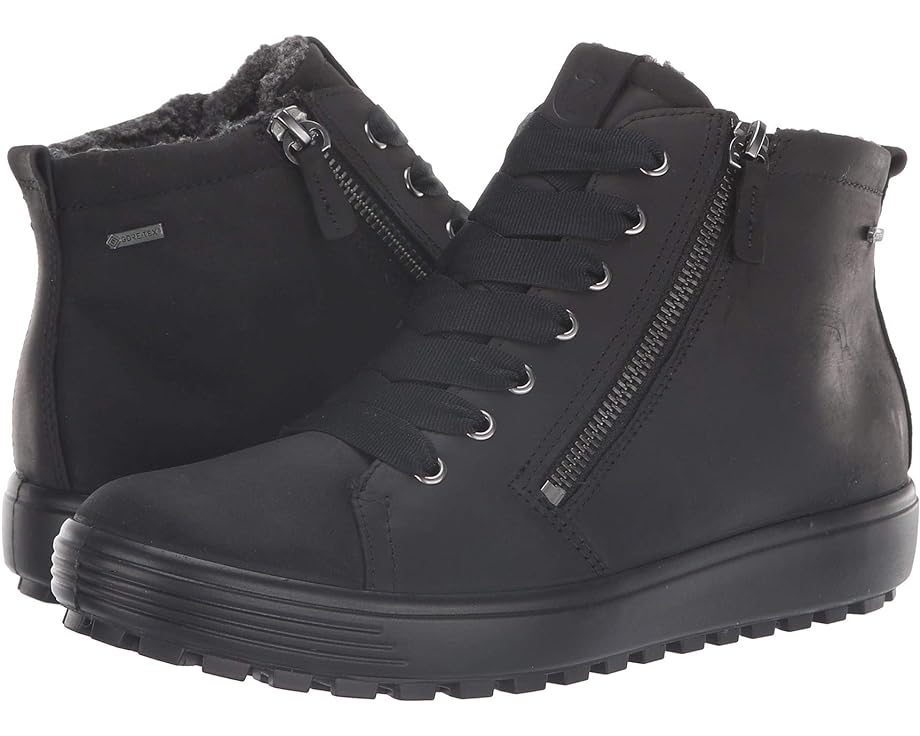 

Кроссовки ECCO Soft 7 Tred GORE-TEX High, цвет Black Cow Oil Nubuck
