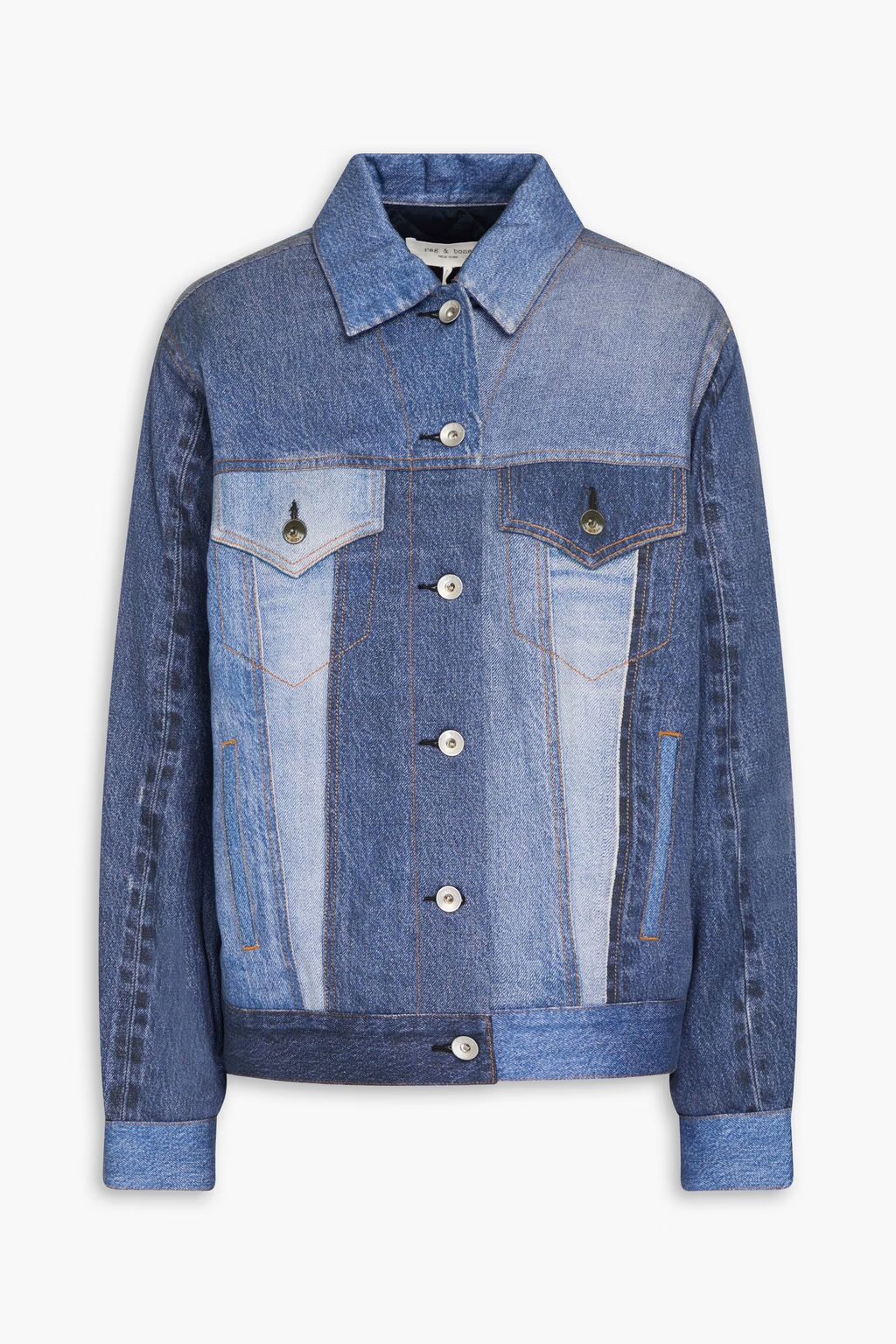 

Саржевая куртка с джинсовым эффектом Rag & Bone, средний деним