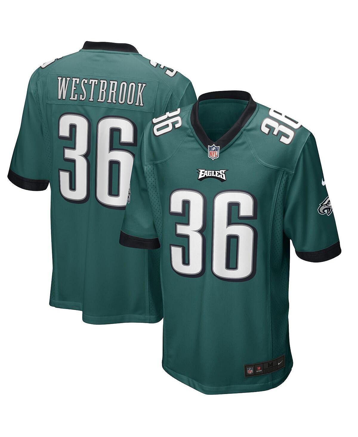 

Мужская майка игрока пенсионера Брайана Уэстбрука Midnight Green Philadelphia Eagles Game Nike