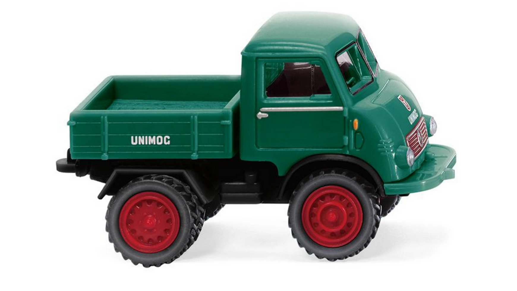 Wiking Unimog U 401 с двойными шинами зеленый мох 1:87