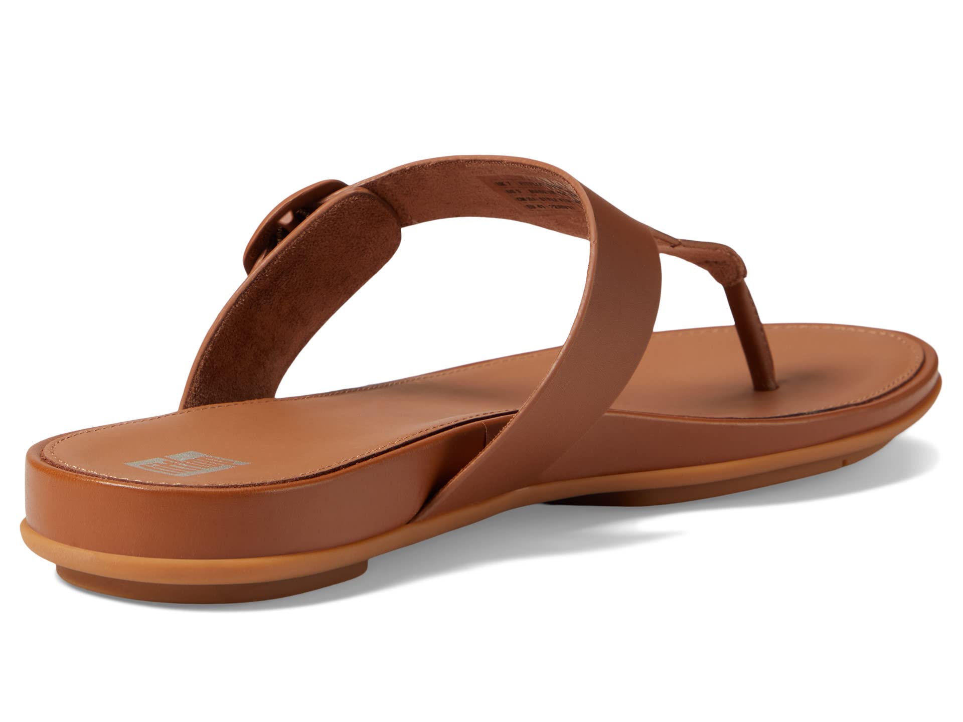 

Сандалии FitFlop Gracie Rubber-Buckle Leather Toe Post Sandals