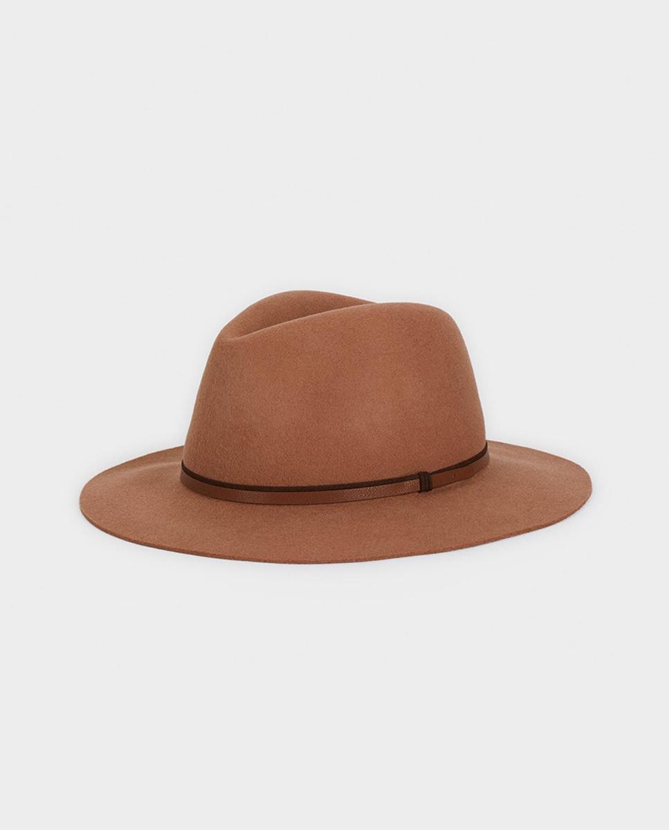 цена Однотонная коричневая женская шляпа Parfois, бежевый