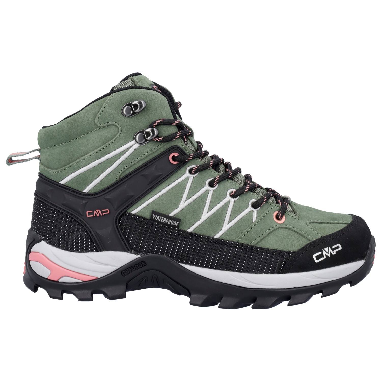 Ботинки для прогулки Cmp Women's Rigel Mid Trekking Shoes Waterproof, цвет Salvia/Stone
