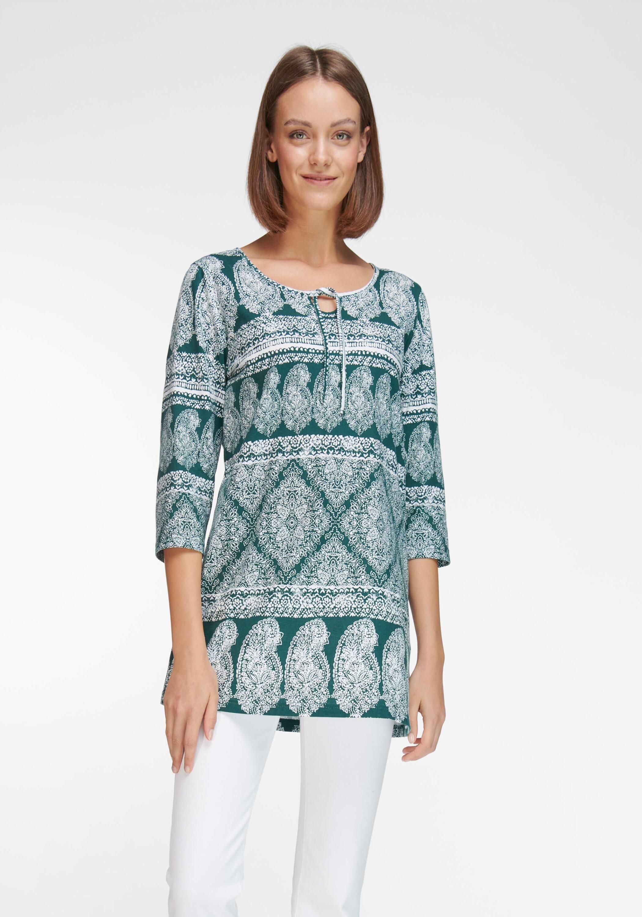 

Блуза Green Cotton nshirt cotton, цвет DUNKELGRÜN/WEIß