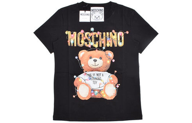 

Футболка с принтом Moschino, черный