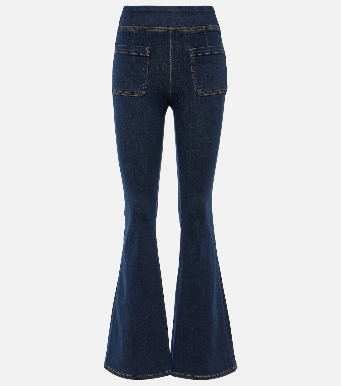 Расклешенные джинсы с высокой посадкой Frame, синий расклешенные джинсы с высокой посадкой stella mccartney синий