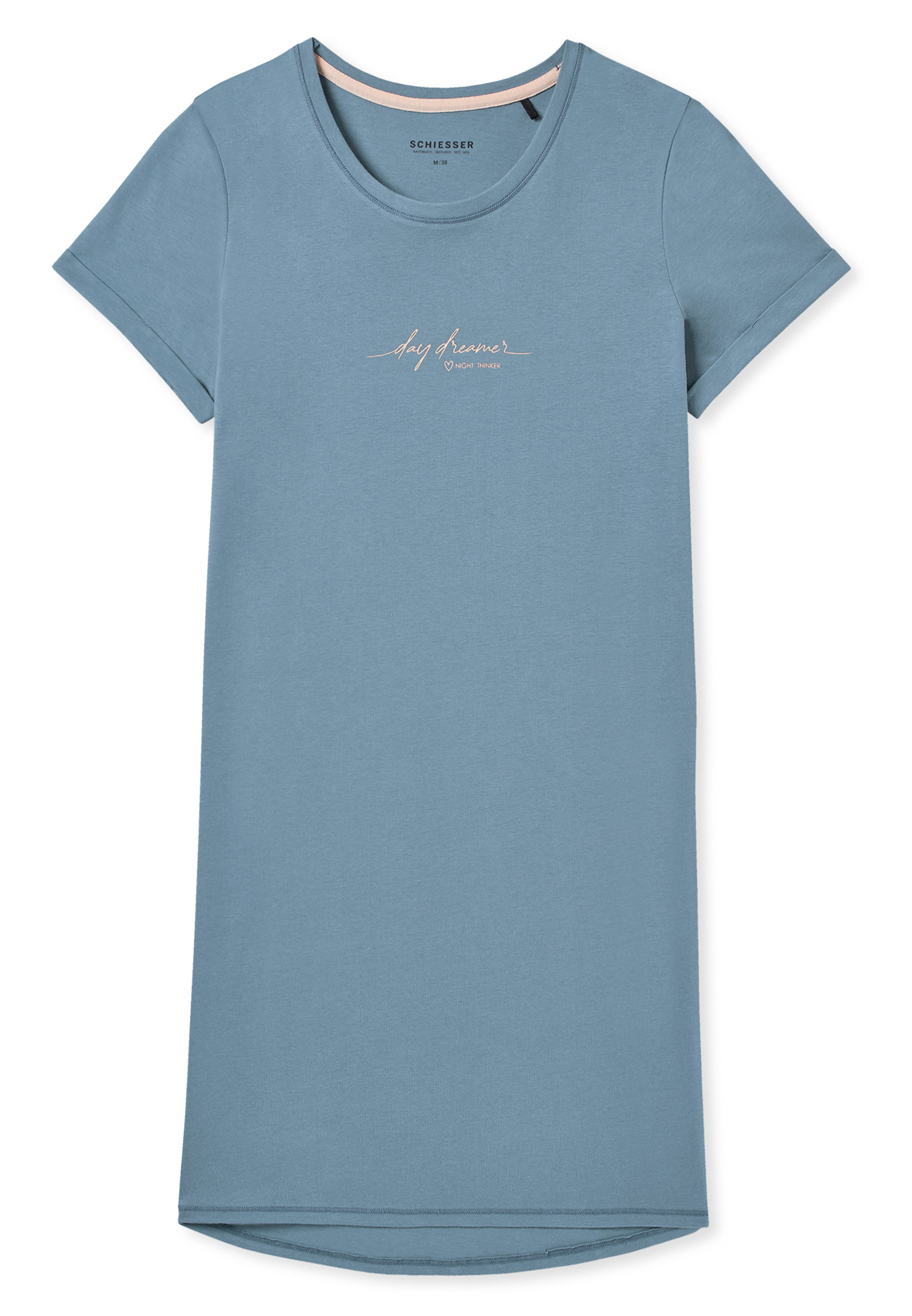 Ночная рубашка Schiesser Casual Essentials, серо-голубой