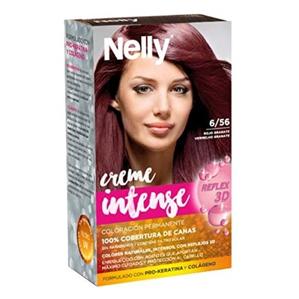 цена Краска для волос 6/56 Красный Гранат, Nelly