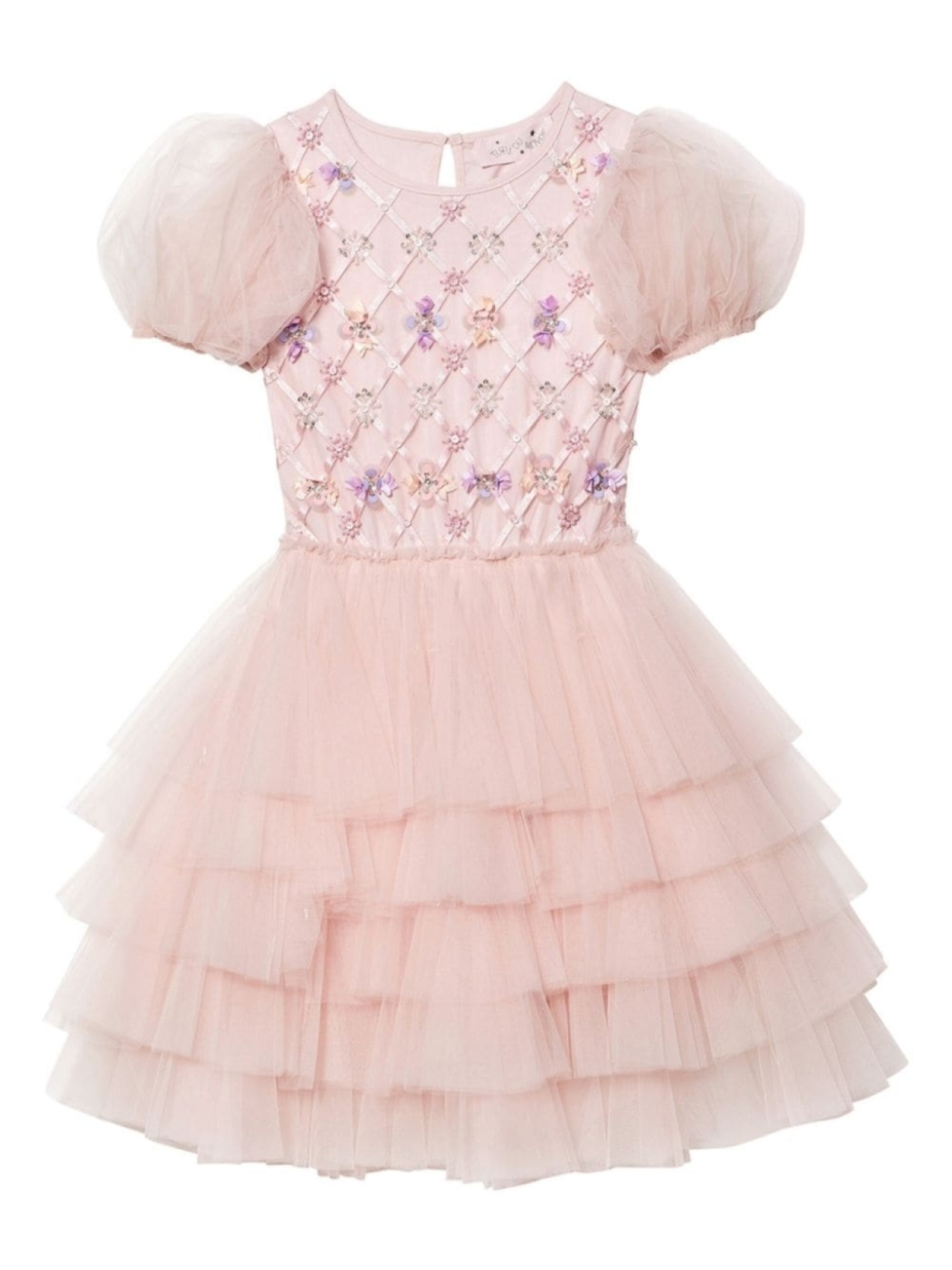

Платье Floral Lattice Tutu Du Monde, розовый