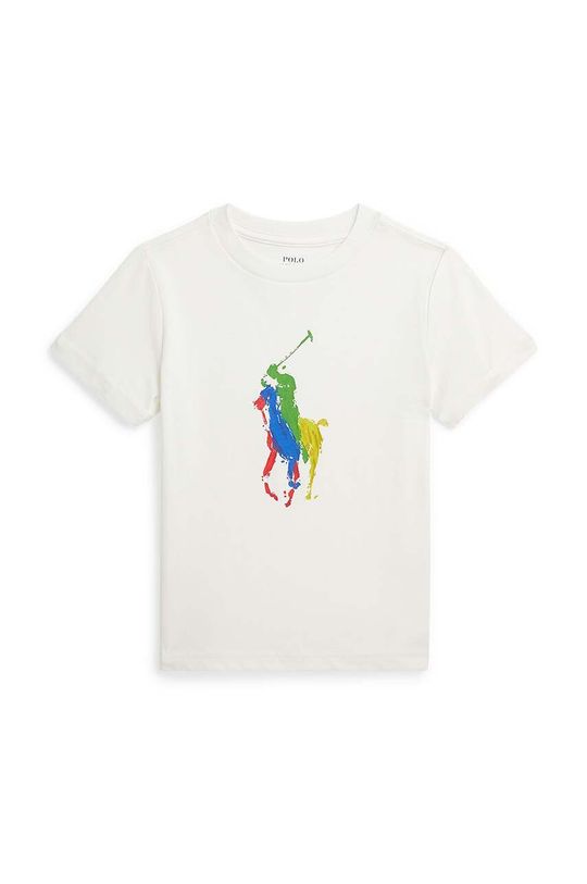 

Хлопковая футболка для детей Polo Ralph Lauren, белый