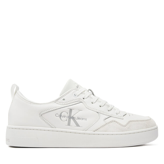 

Кроссовки Calvin Klein Jeans Basket Cupsole Low Lth Ml YM0YM00574 Triple Bright White 0K4, белый