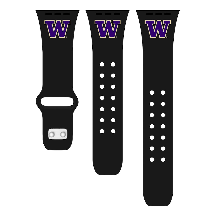 

Ремешок для часов Affinity Bands Washington Huskies, черный