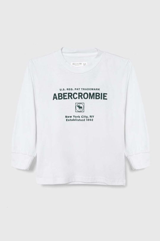 

Детская футболка с длинными рукавами Abercrombie & Fitch, белый