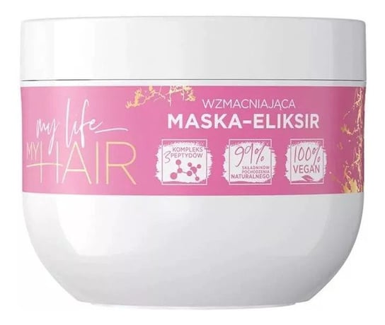 Укрепляющая маска-эликсир 300мл Eveline Cosmetics MY LIFE MY HAIR