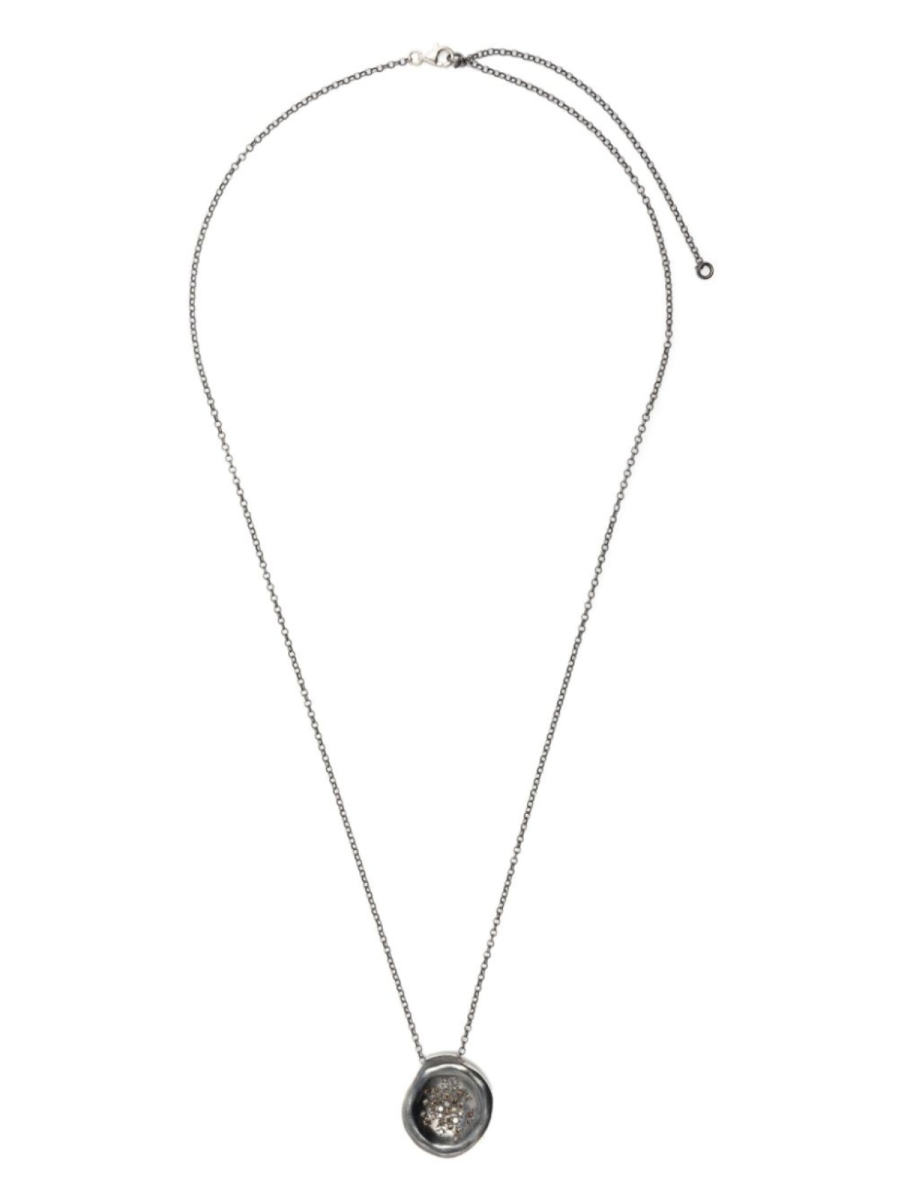 

Серебряное колье с бриллиантами Rosa Maria, серебряный