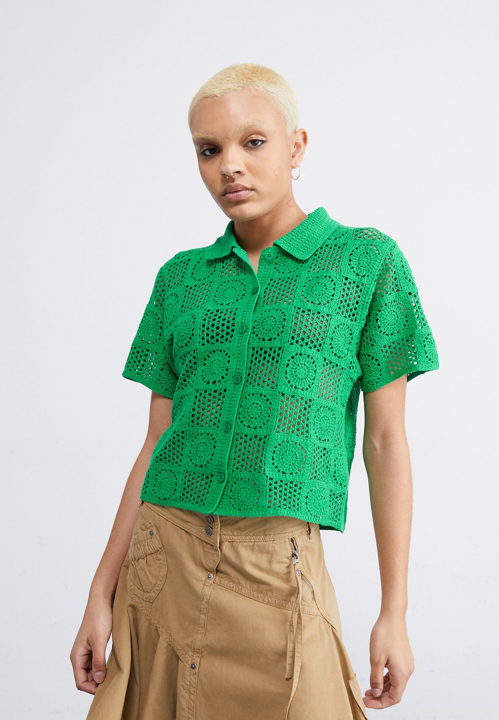 

Блузка-рубашка AGATHA Obey Clothing, цвет spring green