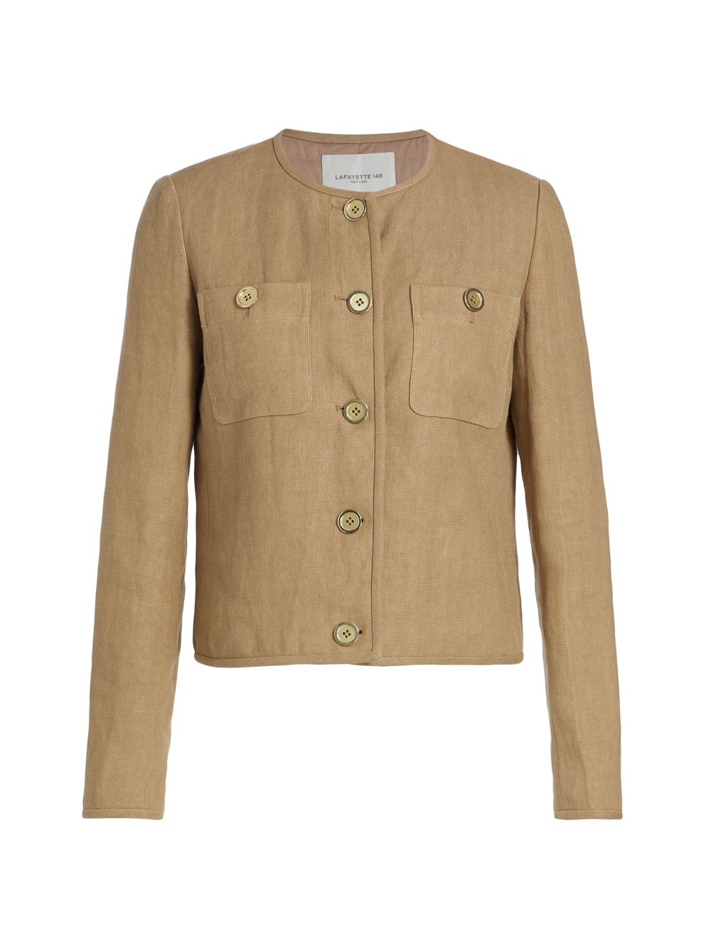 

Льняная куртка без воротника Lafayette 148 New York