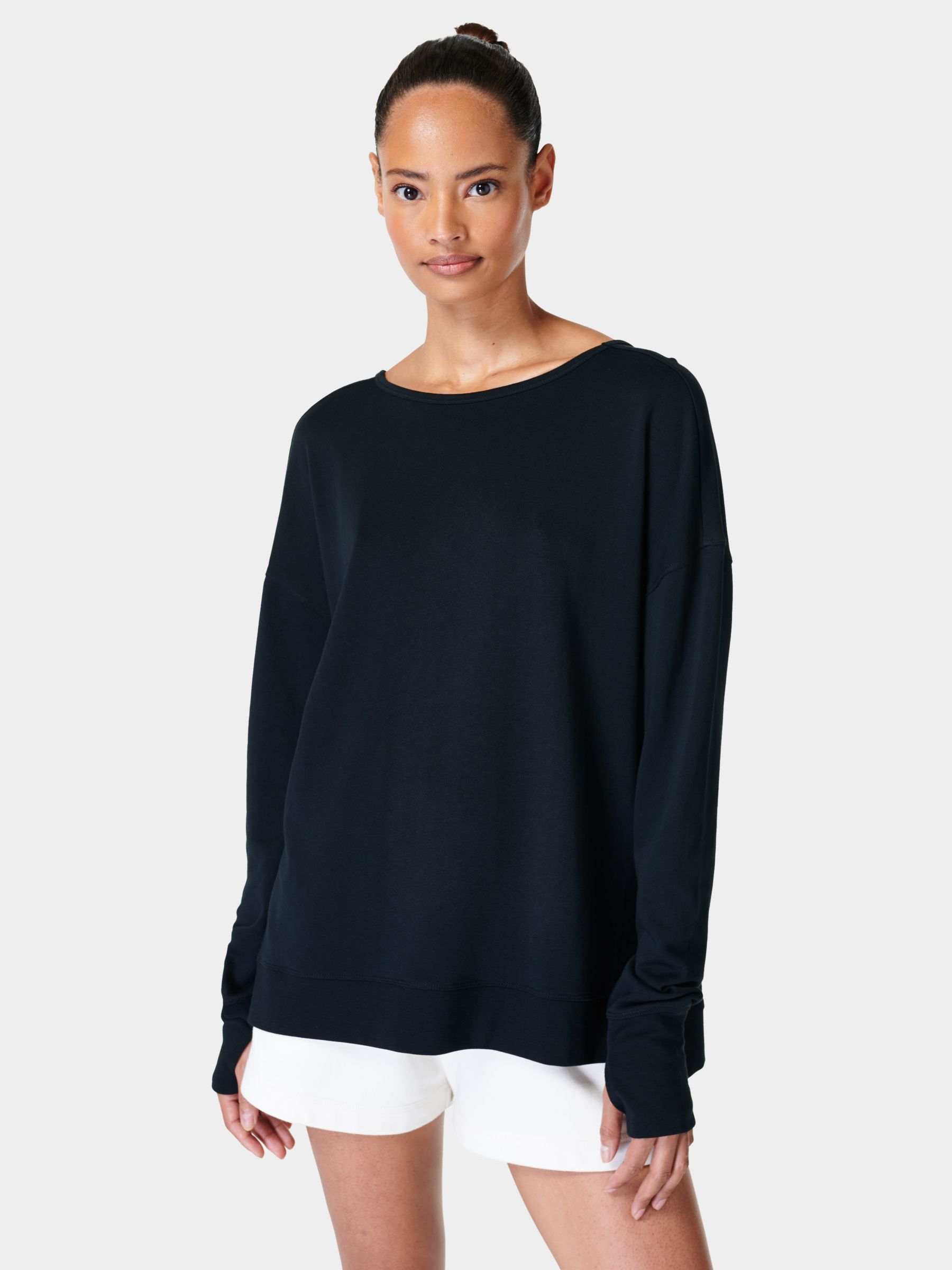 

Джемпер с перекрещенной спиной Sweaty Betty, черный