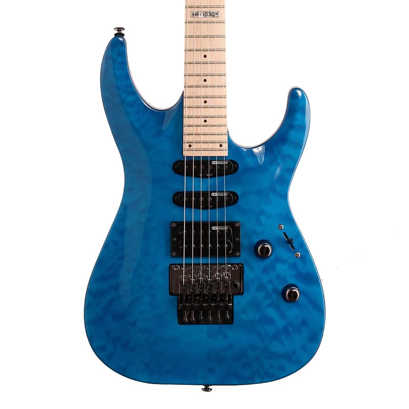 Электрогитара ESP LTD MH-203QM Quilted Maple Electric Guitar, See Thru Blue