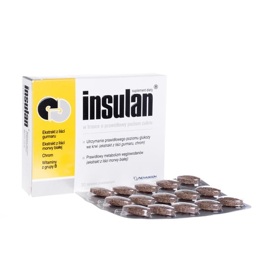 Insulan - 30 таблеток, покрытых оболочкой.