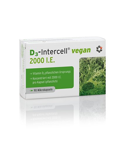 

D3-Intercell 2000 МЕ веганский, 90 капсул. Intercell Pharma