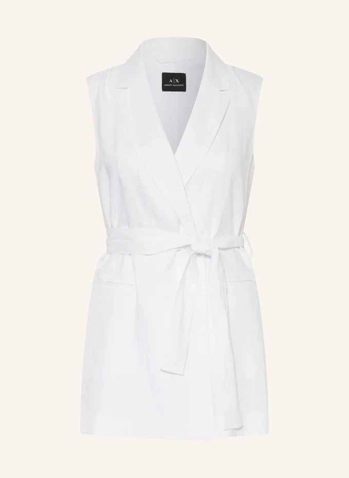 

Льняной жилет Armani Exchange, белый