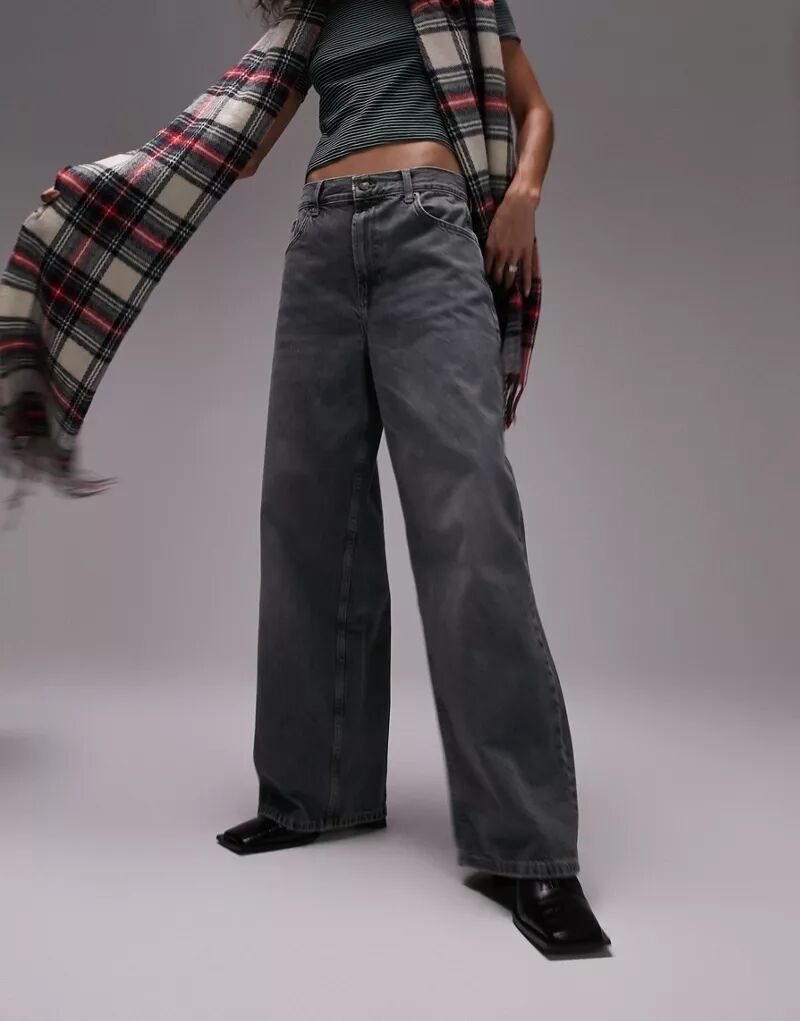 

Джинсы бойфренды с низкой посадкой Topshop