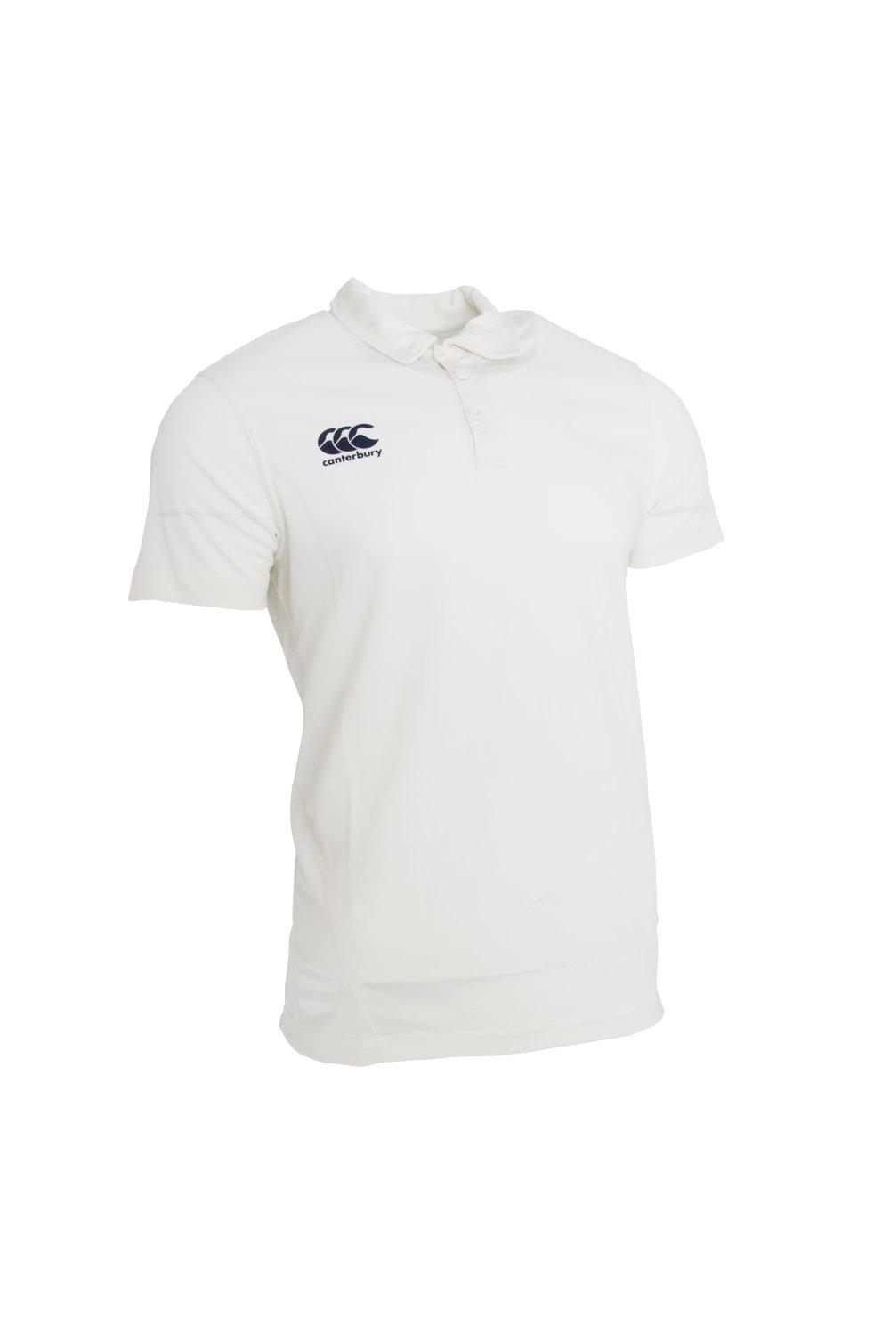Рубашка для крикета с коротким рукавом Canterbury, белый